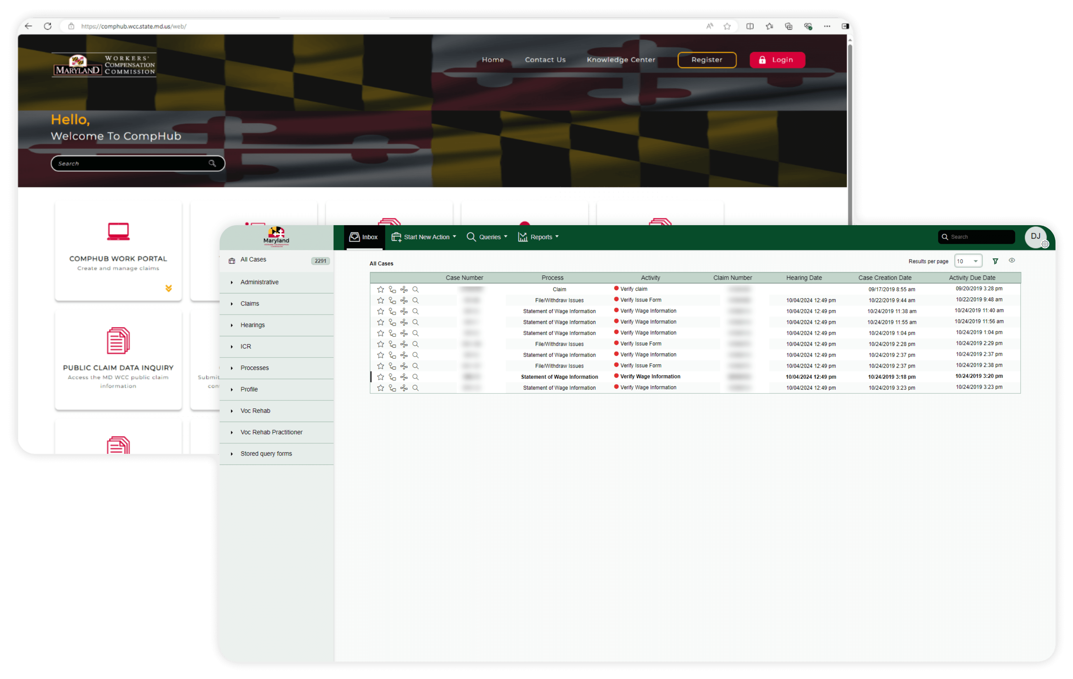 Digital Claims Management Dashboard